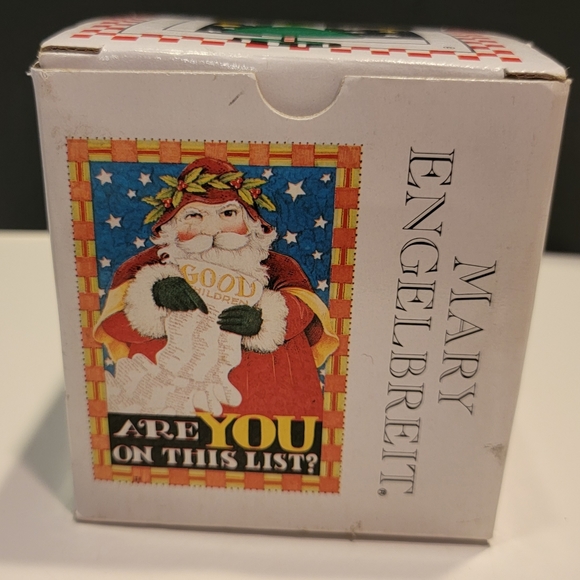 Mary Engelbreit "Are YOU on this list" Christmas mug. From OZ, Kansas City,  MO - Picture 8 of 8